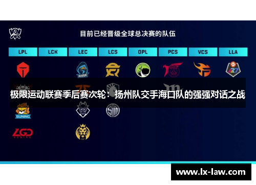 极限运动联赛季后赛次轮：扬州队交手海口队的强强对话之战